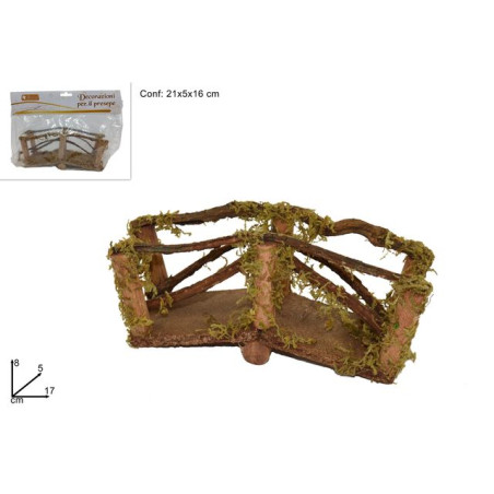 PONTICELLO C/STECCATO EAN 8033113177620 INGROSSO ACCESSORI PER IL PRESEPE
