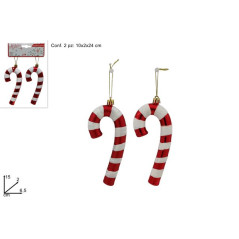 INGROSSO ARTICOLI DI NATALE BASTONCINI CANDITI PLAST 2PZ LUCID/OP RO 8053482188676 ADDOBBI ALBERO NATALE APPENDINI NATALIZI