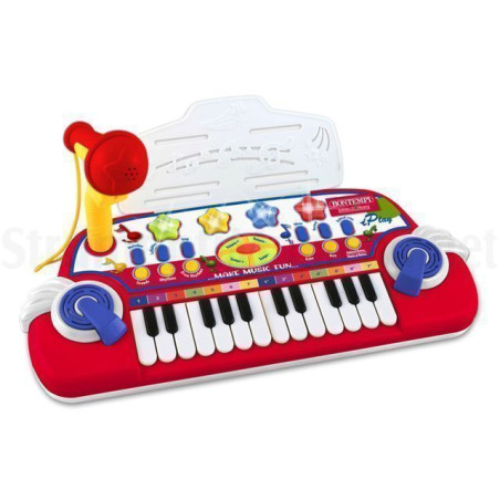 INGROSSO GIOCATTOLI TASTIERA ELETTR. 24T C/MICROF. 12 2932 0047663339368 STRUMENTI MUSICALI PIANOLE E TASTIERE