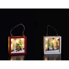 INGROSSO ARTICOLI DI NATALE DECOR MDF PAES 5LED A2M NAT D10X3XH10 8057586091771 DECORAZIONI NATALIZIE OGGETTISTICA NATALIZIA