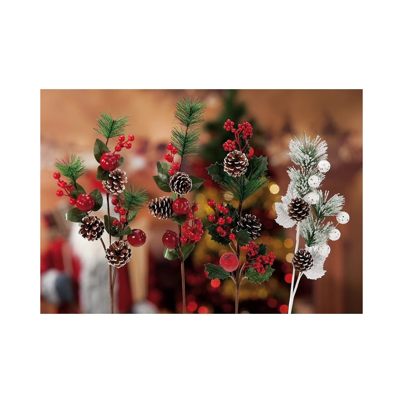 RAMOSCELLO X DECOR ASS4MOD NAT CM67 EAN 8057586087323 INGROSSO FIORI FINTI NATALIZI