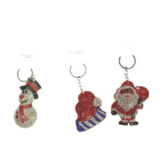 INGROSSO ARTICOLI DI NATALE PORTACHIAVE NATALE STRASS 6879006415217 DECORAZIONI NATALIZIE OGGETTISTICA NATALIZIA