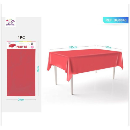 INGROSSO FESTA E PARTY TOVAGLIA ROSSO 137X183CM 8058617567906 ARTICOLI PER FESTE TOVAGLIE PER PARTY