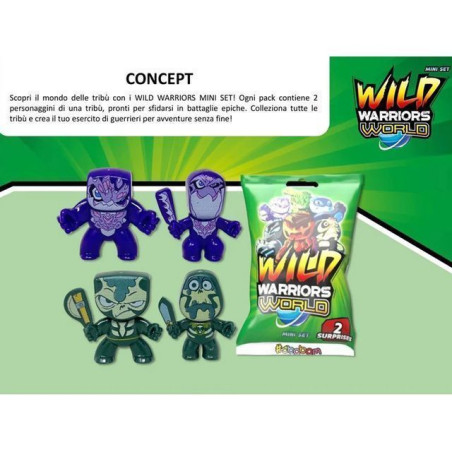 INGROSSO GIOCATTOLI WILD WARRIORS MINI PACK 8055035569901 GIOCHI E GIOCATTOLI GIOCHI DA EDICOLA