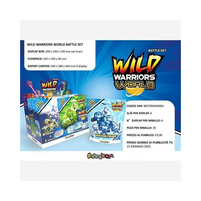 WILD WARRIORS WORLD BATTLE PACK EAN 8057094649983 INGROSSO GIOCHI DA EDICOLA