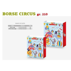 INGROSSO CARTOLERIA BORSA CIRCUS LARGE 26X12