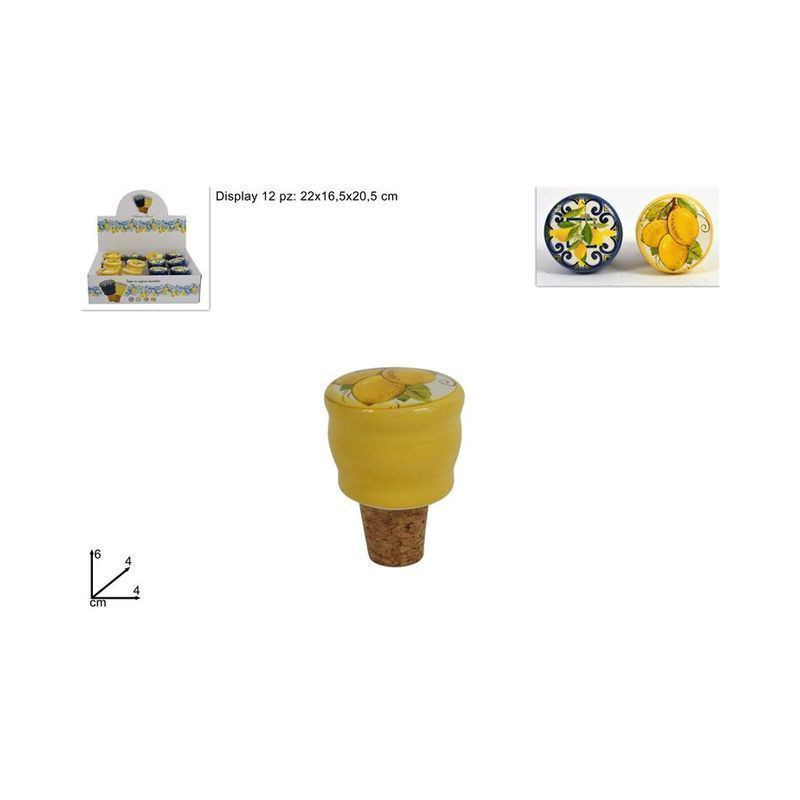 TAPPO SUGHERO C/CERAMICA LIMONI 2ASS EAN 8034048523612 INGROSSO ACCESSORI CUCINA TAPPO SUGHERO C/CERAMICA LIMONI 2ASS EAN 8034048523612 INGROSSO ACCESSORI CUCINA