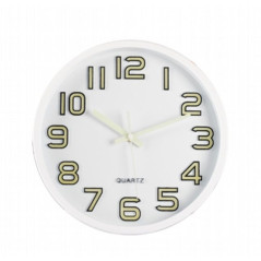 INGROSSO CASALINGHI OROLOGIO DA MURO D.30.5CM. C/NUMERI FLUO 8021029382535 ARTICOLI PER LA CASA COMPLEMENTI ARREDO VARI