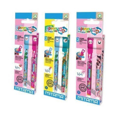 INGROSSO SET DUE PENNE CANCELLABILI SPINNY PEN P. 8026624638292 PENNE REFIL MARCATORI EVIDENZIATORI PENNE PER LA SCUOLA