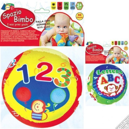 BUSTA PALLA TESSUTO C/SONAGLIO EAN 8034094808084 INGROSSO GIOCHI PRIMA INFANZIA