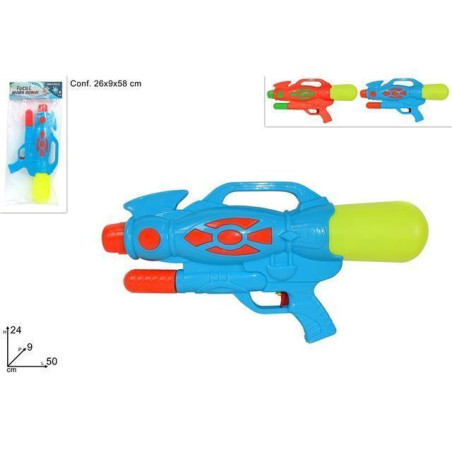 INGROSSO ARTICOLI MARE FUCILE ACQUA 2 COL . 8034048222317 ARTICOLI PER LA SPIAGGIA PISTOLE ACQUA E SPRUZZATORI