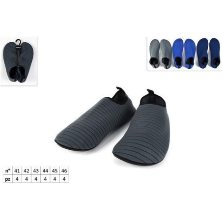 INGROSSO ARTICOLI MARE AQUAQ SHOES UOMO 41-46 C/FASCE 3COL 8034048565506 ARTICOLI PER LA SPIAGGIA CIABATTE E SCARPE MARE
