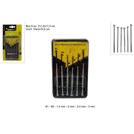 INGROSSO CASALINGHI GIRAVITE DI PRECISIONE SET 6 PZ 8034048614440 FERRAMENTA E IDRAULICA ARNESI LAVORO E ACCESSORI