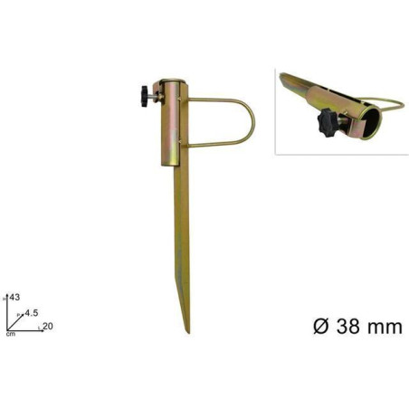 INGROSSO ARTICOLI MARE PICCHETTO X OMBRELLONE ACCIAIO D.38MM 8034048219539 ARTICOLI PER LA SPIAGGIA OMBRELLONI