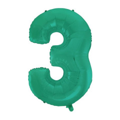 INGROSSO FESTA E PARTY PALLONCINO MYLAR N. 3 AQUAMARINE 101CM 8057200001278 ARTICOLI PER FESTE PALLONCINI COMPLEANNO