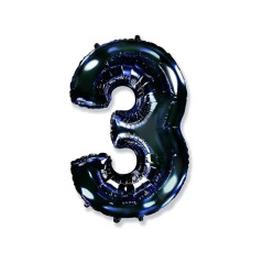 INGROSSO FESTA E PARTY PALLONCINO MYLAR N. 3 NERO MEGA 40 8057200001759 ARTICOLI PER FESTE PALLONCINI COMPLEANNO