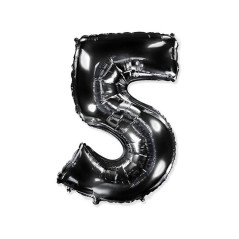 INGROSSO FESTA E PARTY PALLONCINO MYLAR N. 5 NERO MEGA 40 8057200001773 ARTICOLI PER FESTE PALLONCINI COMPLEANNO