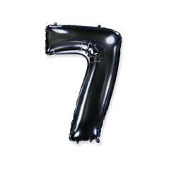 INGROSSO FESTA E PARTY PALLONCINO MYLAR N. 7 NERO MEGA 40 8057200001797 ARTICOLI PER FESTE PALLONCINI COMPLEANNO