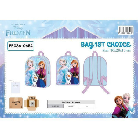 ZAINO 1 TASCA 30X26X10 FROZEN EAN 8435631360247 INGROSSO ZAINI SCUOLA