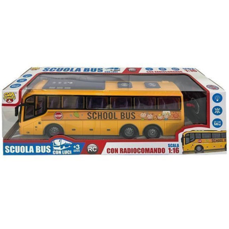 INGROSSO GIOCATTOLI SCUOLA BUS R/C 4 CANALI 1/16 GVC-9321 8058486093216 AUTO RADIOCOMANDATE AUTO CON RADIOCOMANDO