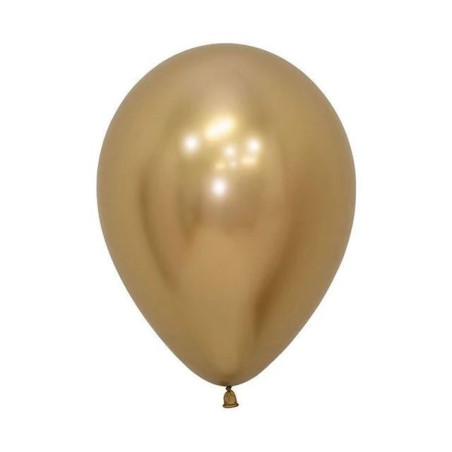PALLONCINI LARGE PZ.14 CROMATI ORO EAN 8025817201053 INGROSSO PALLONCINI COMPLEANNO