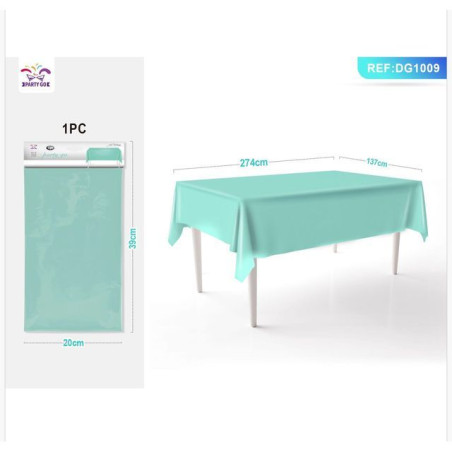 INGROSSO FESTA E PARTY TOVAGLIA PLASTICA VERDE CH. 137X274CM 8058617570098 ARTICOLI PER FESTE TOVAGLIE PER PARTY