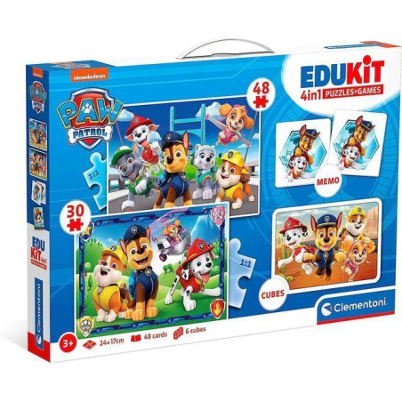EDUKIT 4IN1 PAW PATROL 18291 EAN 8005125182916 INGROSSO PUZZLE CLASSICI