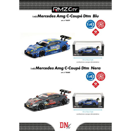 INGROSSO MODELLINO RMZ MERCEDES AMG C-COUPE' DTM NERA 1:43 8001097956807 MACCHININE MODELLINI AUTO