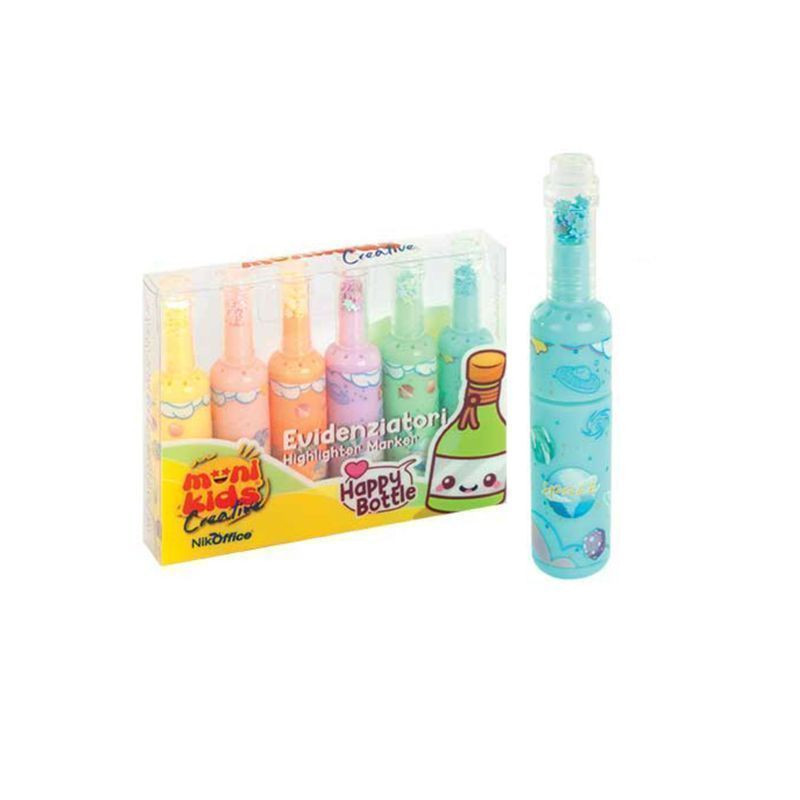 EVIDENZIATORI PZ.6 HAPPY BOTTLE EAN 8051818054534 INGROSSO EVIDENZIATORI EVIDENZIATORI PZ.6 HAPPY BOTTLE EAN 8051818054534 INGROSSO EVIDENZIATORI