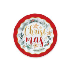 INGROSSO ARTICOLI DI NATALE PIATTI CM.20 PZ.8 CHRISTMAS MAGIC 80007531 ACCESSORI NATALIZI PER LA TAVOLA PIATTI NATALIZI