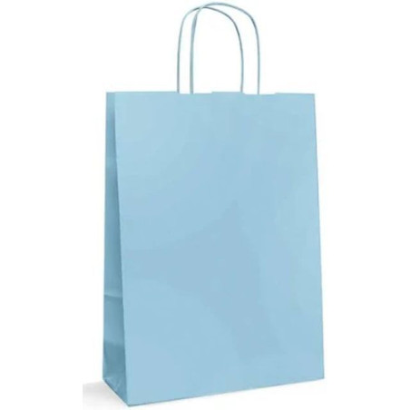 INGROSSO CARTOLERIA SHOPPER CARTA CM.45X15X50 AZZURRO NEW 8029307081392 CONFEZIONI REGALO SACCHETTI E SHOPPER REGALO