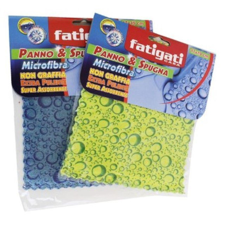 INGROSSO CASALINGHI P/SPUGNA IN M./FIBRA 17X19 CM.STAMP 8011690342426 PRODOTTI PULIZIA PANNO STROFINACCI