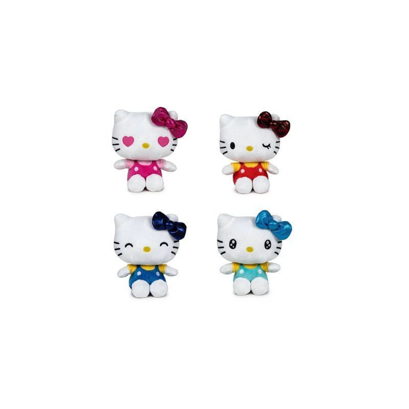 HELLO KITTY 50ESIMO ANNIV. PELUCHE 16CM EAN 8425611338687 INGROSSO PELUCHE MORBIDOSI