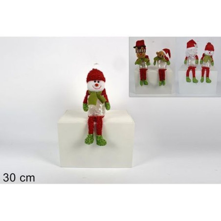 SOGGETTI NATALIZI SU CONTENITORE 30CM EAN 8033113682209 INGROSSO OGGETTISTICA NATALIZIA