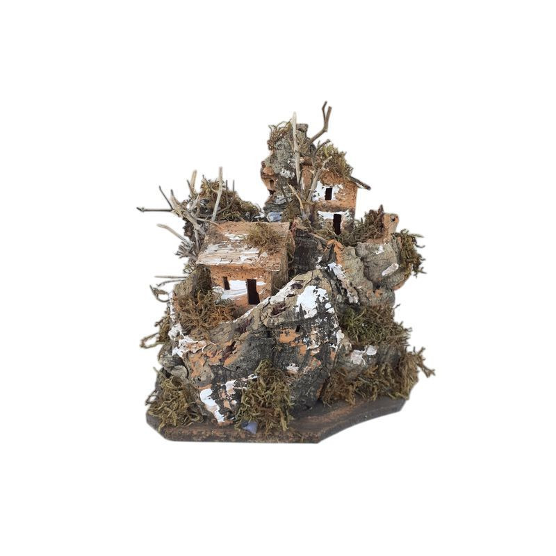 CASETTA SU ROCCIA ART.A920 EAN 80007784 INGROSSO PAESAGGI PER IL PRESEPE