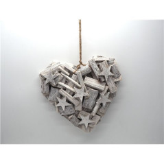INGROSSO ARTICOLI NATALIZI CUORE LEGNI SBIA. DA APP C/STELL H.6/D28 8021029148681 DECORAZIONI NATALIZIE OGGETTISTICA NATALIZIA