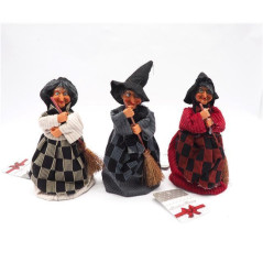 INGROSSO ARTICOLI NATALIZI BEFANA H. 16CM. 3ASS.TI 8021029383426 ARTICOLI DI NATALE BEFANA