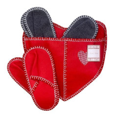 INGROSSO ARTICOLI DI NATALE CIABATTONE CUORE H.38x40CM C/4PAIA CIAB. 8021029306418 DECORAZIONI NATALIZIE OGGETTISTICA NATALIZIA