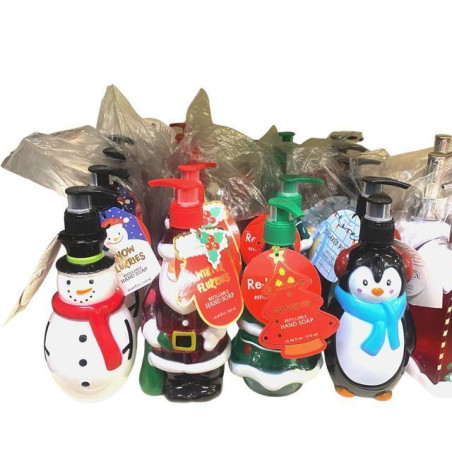 SAPONE 310ML SAGOMATO SOGG. NATALE EAN 8058040380479 INGROSSO OGGETTISTICA NATALIZIA