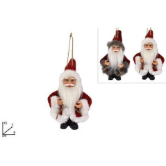INGROSSO ARTICOLI DI NATALE BABBO NATALE C/ PELLICCIA 8053482038766 ADDOBBI ALBERO NATALE APPENDINI NATALIZI