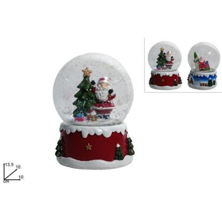 AMPOLLA NATALIZIA 10CM C/BABBO NATALE 2A EAN 8053482254487 INGROSSO OGGETTISTICA NATALIZIA