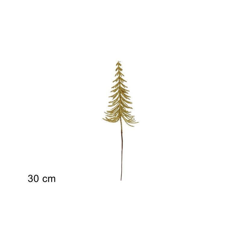 SPILLONE ALBERO GLITTERATO 30CM ORO EAN 8053482374710 INGROSSO OGGETTISTICA NATALIZIA