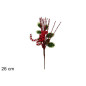 STELO FILI LAMINATI ROSSI C/BAST. 26CM EAN 8053482354071 INGROSSO FIORI FINTI NATALIZI