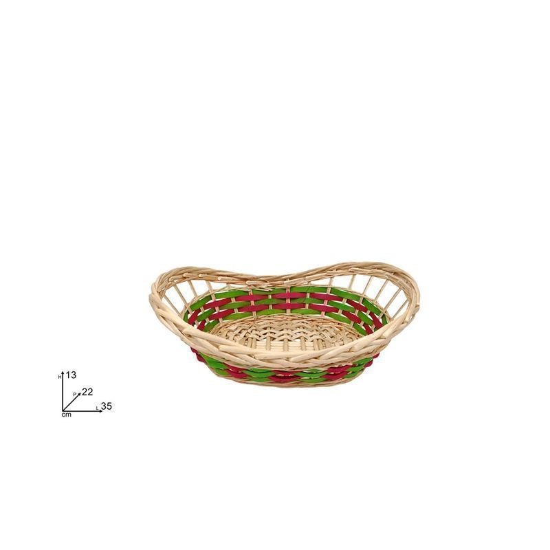 CESTA OVALE 35x22CM ROSSO+VERDE EAN 8053482408460 INGROSSO CESTI NATALIZI CESTA OVALE 35x22CM ROSSO+VERDE EAN 8053482408460 INGROSSO CESTI NATALIZI