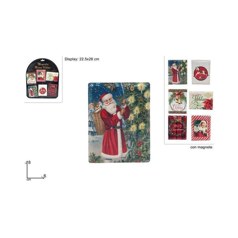MAGNETE CERAMICA DECORI NATALIZI ASS EAN 8053482349725 INGROSSO CALAMITE NATALIZIE