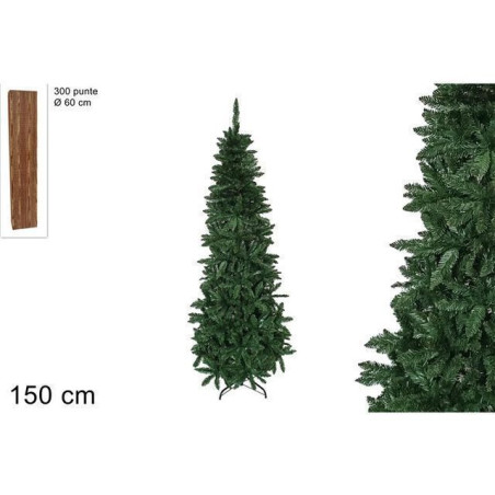 INGROSSO ARTICOLI DI NATALE ALBERO SLIM 150 CM 300 PUNTE 8053482297279 ARTICOLI DI NATALE ALBERI DI NATALE