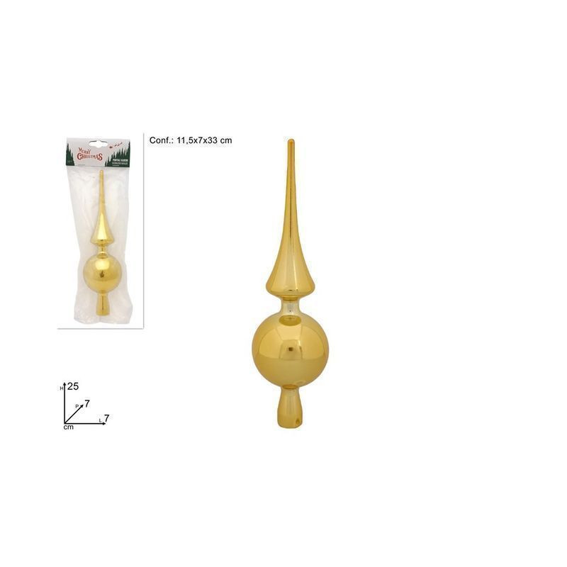 PUNTALE 25CM LUCIDO ORO EAN 8053482242644 INGROSSO PALLINE DI NATALE E PUNTALI PUNTALE 25CM LUCIDO ORO EAN 8053482242644 INGROSSO PALLINE DI NATALE E PUNTALI