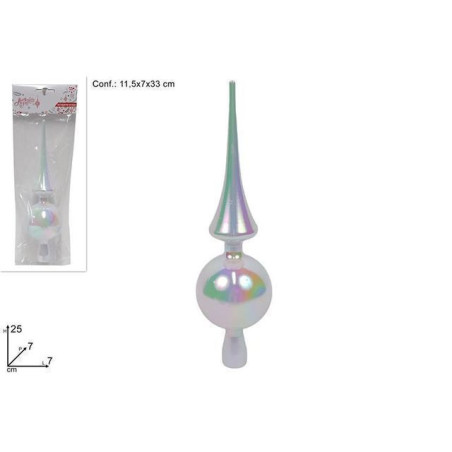 PUNTALE 25CM LUCIDO RAINBOW EAN 8053482242705 INGROSSO PALLINE DI NATALE E PUNTALI
