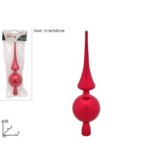 INGROSSO ARTICOLI DI NATALE PUNTALE 25CM LUCIDO ROSSO 8053482242637 ADDOBBI ALBERO NATALE PALLINE DI NATALE E PUNTALI