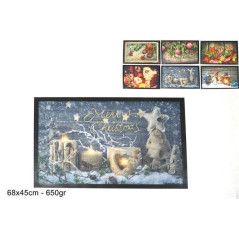 INGROSSO ARTICOLI NATALIZI TAPPETO NATALIZIO 45X68 650GR 6ASS. 8033113786877 INGROSSO ARTICOLI NATALE